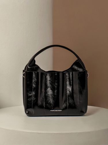 Ruffle Tote Bag_Glossy Black - JOSEPH & STACEY - Modalova