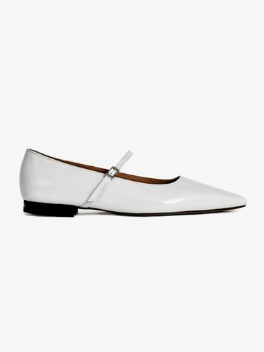 Iris Pointed Toe Flat Shoes_White - Neute - Modalova