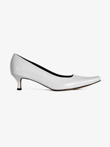 Giuliano Square Toe Pumps_White - Neute - Modalova