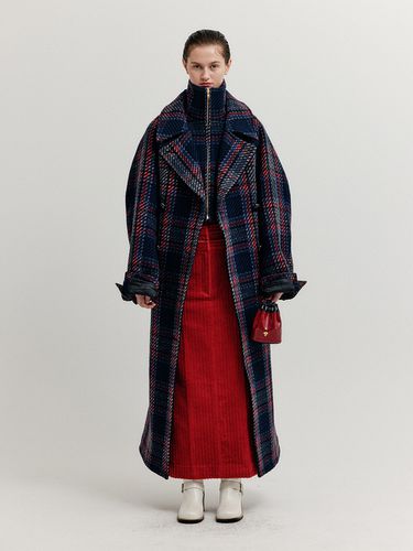 Oversized Coat Detachable Collar - / - EENK - Modalova