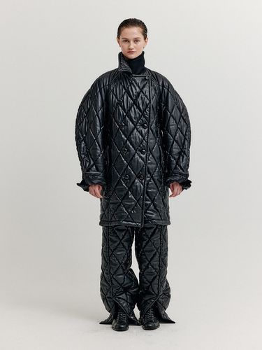 Xase Oversized Quilted Pea Coat - EENK - Modalova