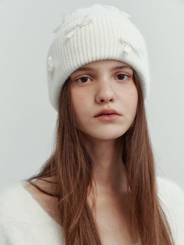 Ribbon Wool Beanie - THETIS - Modalova