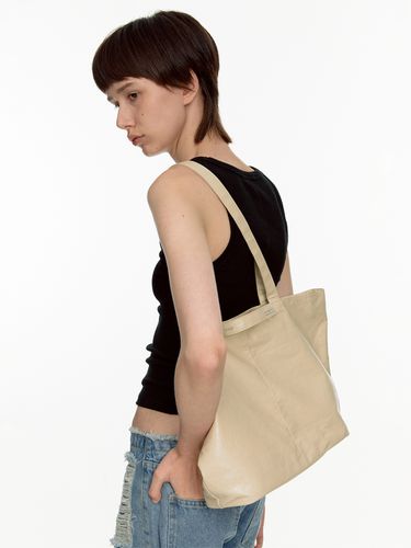 Light 2-way Shopper Bag_Beige - FILLINTHEBLANK - Modalova