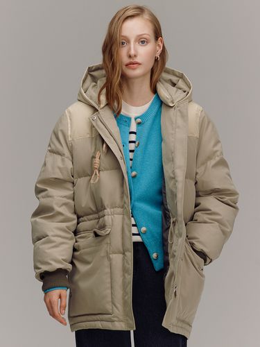 NEUES Hood Duffle Jacket_Khaki - AND YOU - Modalova