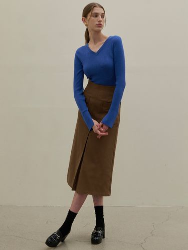 Heavy Cotton Big Pocket Midi Skirt - Atelier Nain - Modalova