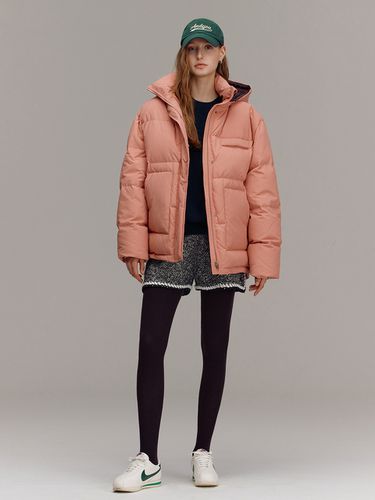 MUNCHEN Detachable Hood Jacket_Pink - AND YOU - Modalova