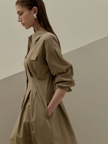 Utility Waist Shirt Dress - Atelier Nain - Modalova