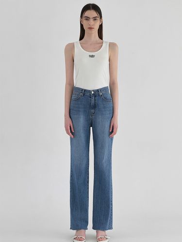 Low Cut Semi-Bootcut Denim Pants - Atelier Nain - Modalova