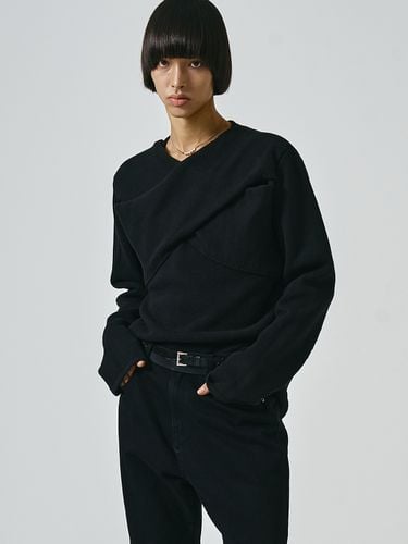 Drape Layered Sweater_Black - NOIRER - Modalova