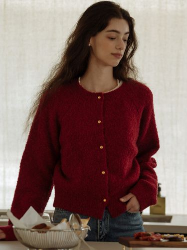 Alpaca Candy Cardigan_Red - TILLIDIE - Modalova