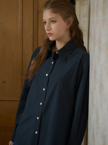 Reve Essential Shirt (Navy) - vanone atelier - Modalova