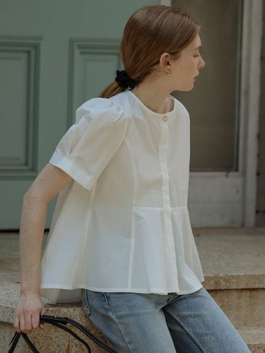 Pearl Point Flare Blouse - TILLIDIE - Modalova