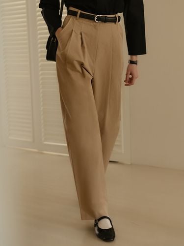 Gold Button Classic Cotton Pants () - TILLIDIE - Modalova