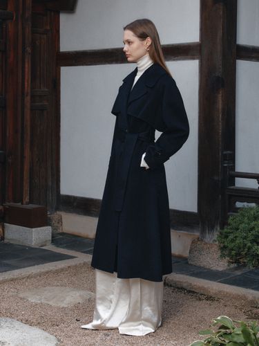 DIANA Cashmere Blended Handmade Trench Coat - MUSEE - Modalova