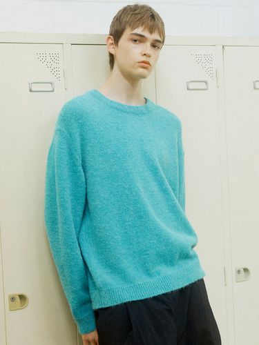 Brushed Knit Sweater (Aqua Blue) - DTHIRTYONE - Modalova