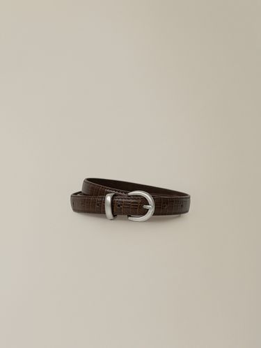 Leather Belt_Brown - NOTHING WRITTEN - Modalova