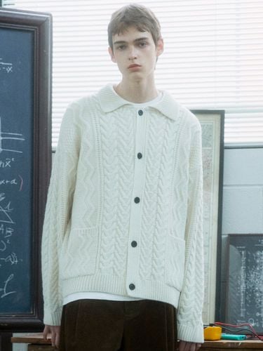 Fisherman Wool Collar Cardigan - DTHIRTYONE - Modalova