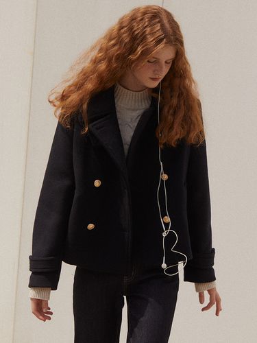 Double Wool Pea Coat - FRRW - Modalova