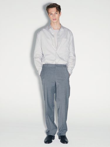 Relax Fit Wool Slacks Pants (Grey) - Lagrange - Modalova