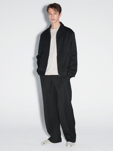 Big Twill Wool Wide Slacks (Black) - Lagrange - Modalova