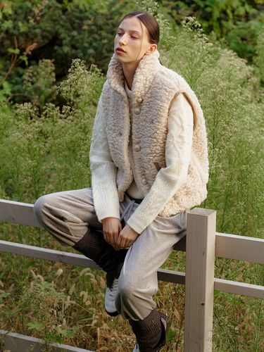 Boucle Shearling Vest - a.t.corner - Modalova