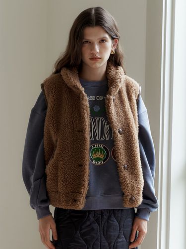 Boucle Shearling Vest - a.t.corner - Modalova