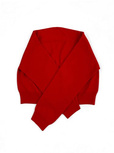 Cashmere Blend Wholegarment Shawl Scarf_Red - Mare di mari - Modalova