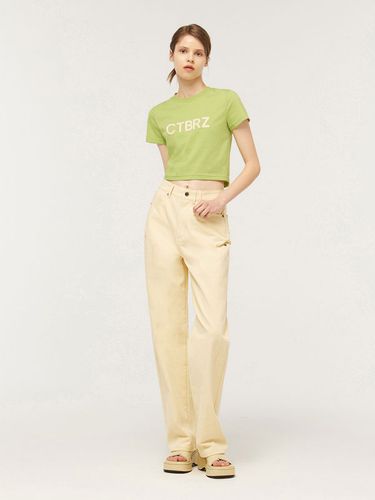 Color Denim Pants_Yellow - CITYBREEZE - Modalova