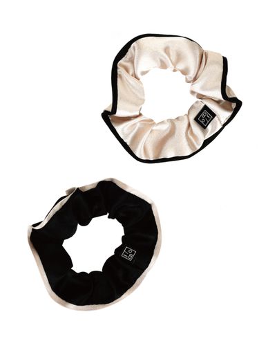 Mini Line Satin Scrunchie [2 Color 1 Set] - THREE TO EIGHTY - Modalova