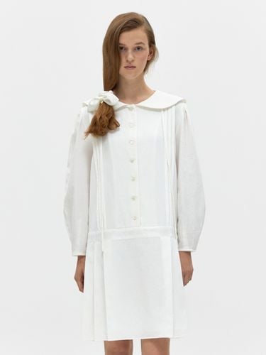 Pleated Dress - White - DEPOUND - Modalova