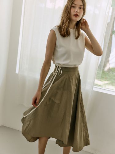 Flared Irregular Long Skirt - HACIE - Modalova