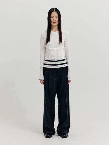 Xicky Waistband Layered Pants - EENK - Modalova