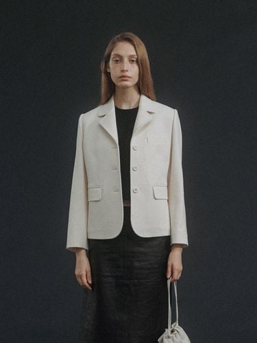 Bianco Wool Jacket - NOTHING WRITTEN - Modalova