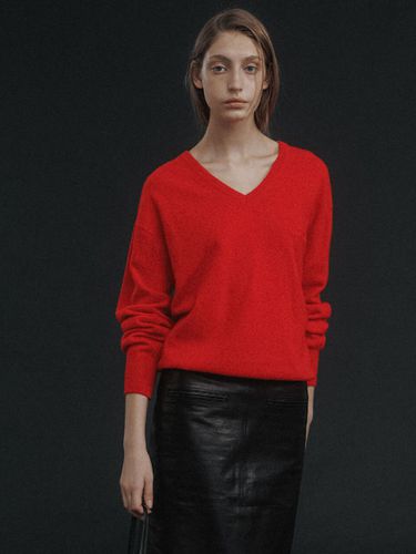 Haig V-neck Pullover Top - Red - NOTHING WRITTEN - Modalova