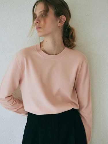 Crewneck Pullover Knit_Light Pink - YAN13 - Modalova