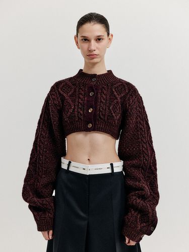 Xili Cable Knit Cropped Cardigan - EENK - Modalova