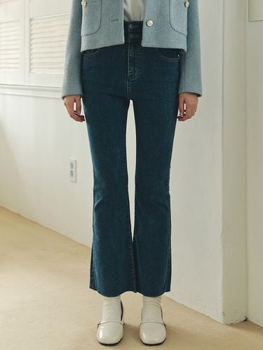 Wide Button Denim Pants - ZEROSTREET - Modalova