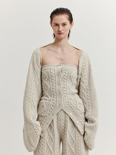 Xilissy Cable Knit Bolero Cardigan - EENK - Modalova