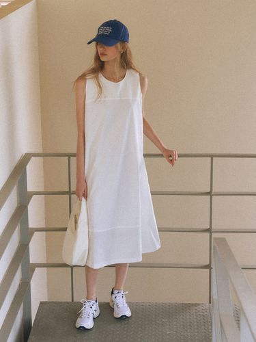 Cotton Sleeveless Dress - URAGO - Modalova