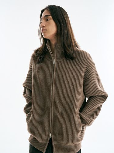 Basolan Wool-Blend Zip-Up Sweater _ 2 Colors - THE KNIT COMPANY - Modalova