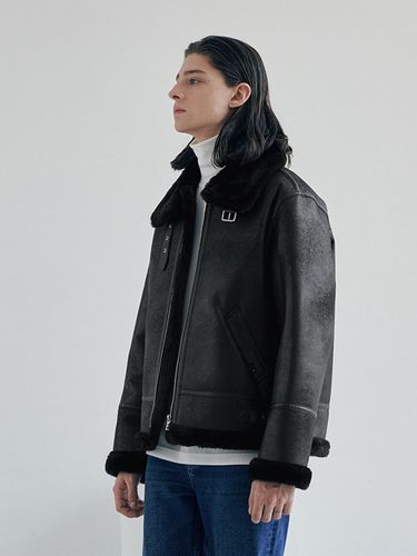 Aviator B-3 Faux Shearing Jacket_Black - LeftSeoul - Modalova