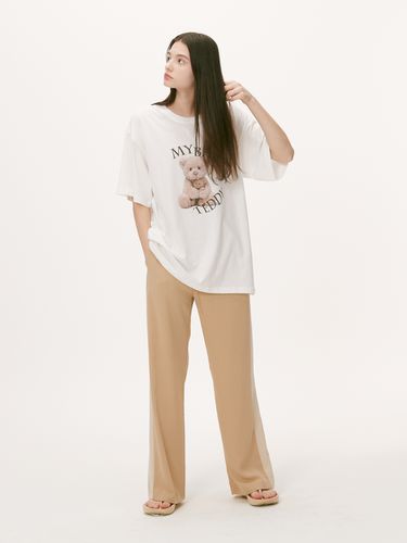 Easy Line Pants_Beige - ASURA - Modalova