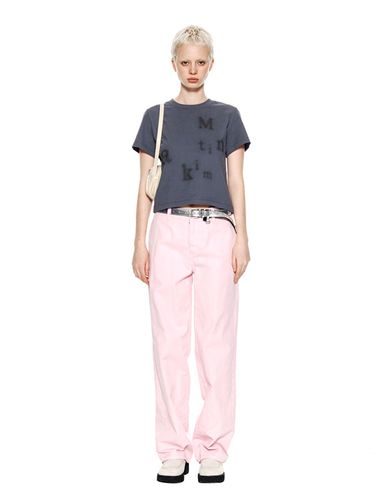 Patched Dying Pants_Pink - Matin Kim - Modalova