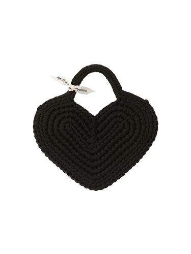 Signature Heart Block Tote Bag_Black - MystiKotita - Modalova