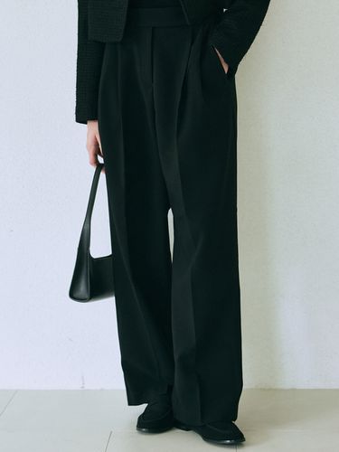 Minimal Wide Pants_Black - YAN13 - Modalova