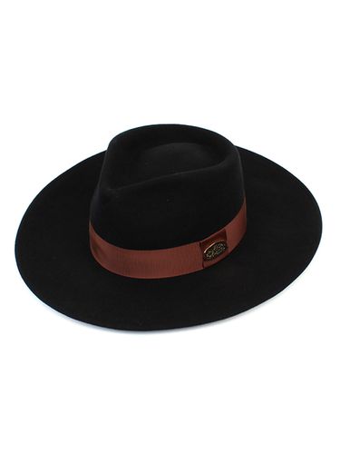 Brown Banded Wool Fedora - Black - Universal chemistry - Modalova