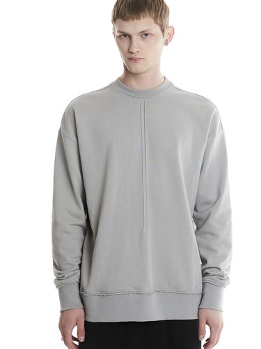 Cut-Out Pin Tuck Sweatshirt (Gray) - DGNAK12 - Modalova