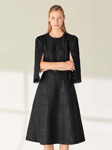 Embeth Cape Sleeve Tweed Long Dress () - BAU by Bride And You - Modalova