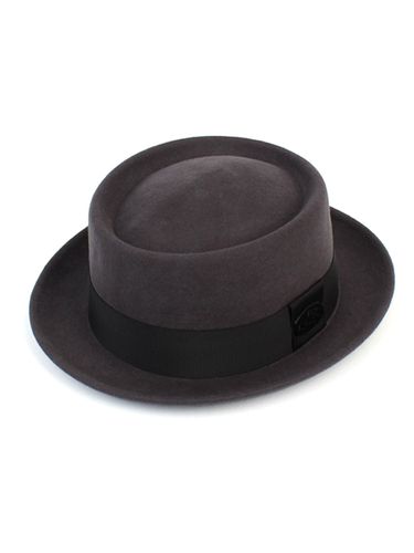 Very Short Black Banded Wool Fedora - Universal chemistry - Modalova