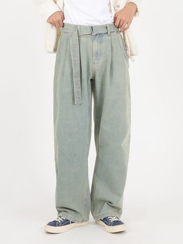 City Belted Denim_Light Blue - FANACULT - Modalova